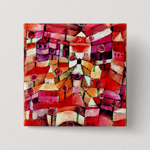 Bóton Quadrado 5.08cm Klee - Jardim Rosa