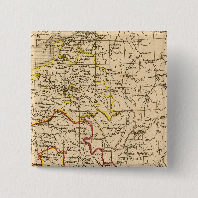 Bóton Quadrado 5.08cm La France 1380 a 1422 (Frente)