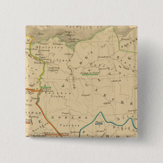 Bóton Quadrado 5.08cm La Germanie 511 a 741 (Frente)