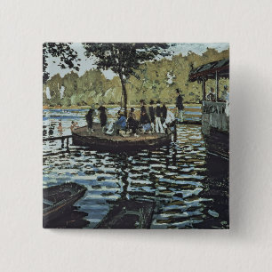 Bóton Quadrado 5.08cm La Grenouillere de Claude Monet