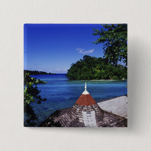 Bóton Quadrado 5.08cm Lagoa Azul, Port Antonio, Jamaica