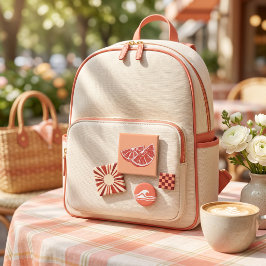 Bóton Quadrado 5.08cm Laranja