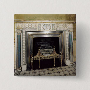 Bóton Quadrado 5.08cm Lareira da casa de Syon, Middlesex, c.1760