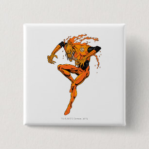 Bóton Quadrado 5.08cm Larfleeze - Agent Orange 1