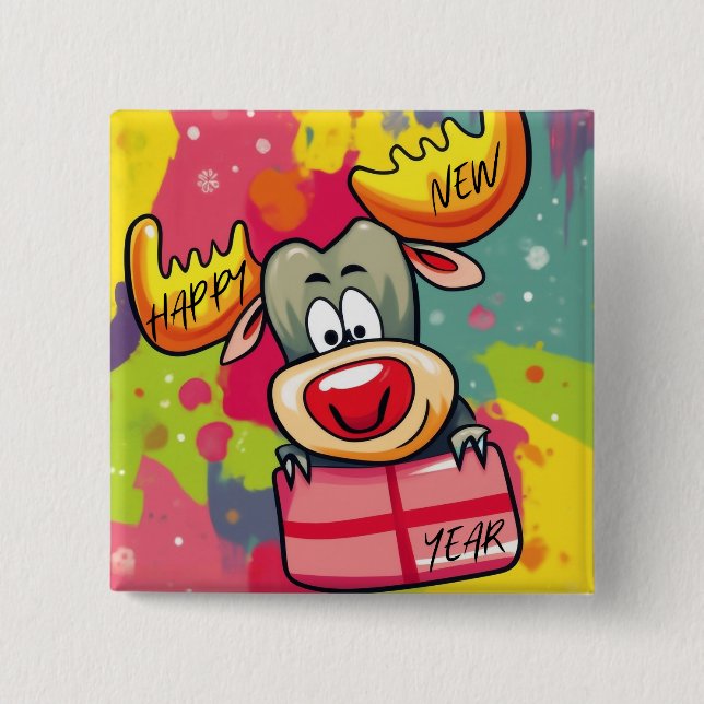 Bóton Quadrado 5.08cm Latte Mug (Frente)