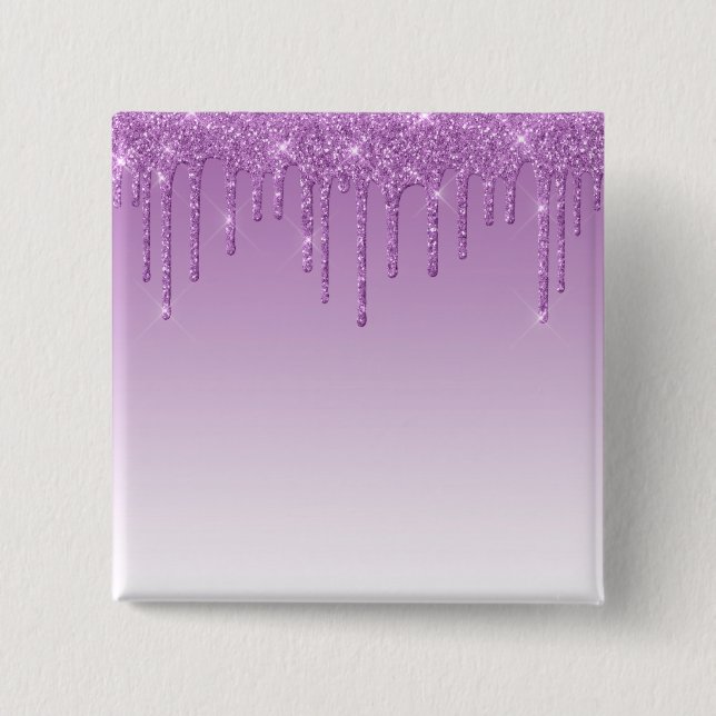 Bóton Quadrado 5.08cm Lavanda Roxo Coletor (Frente)