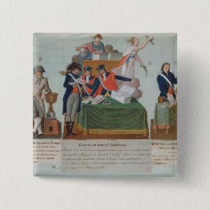 Bóton Quadrado 5.08cm Lavoisier, Comite de Surete Generale