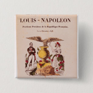 Bóton Quadrado 5.08cm Le Sufrágio Universel