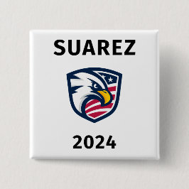 Bóton Quadrado 5.08cm Legal Patriótico Francis Suarez 2024 Eagle