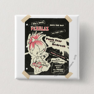 Bóton Quadrado 5.08cm Legenda do punk rock de PEBBLES™