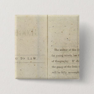 Bóton Quadrado 5.08cm Leitor geográfico preface para crianças Dixie
