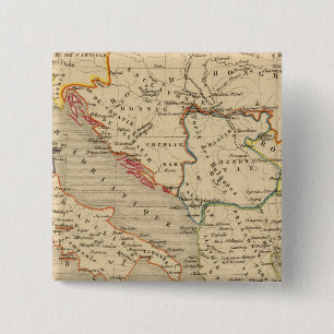 Bóton Quadrado 5.08cm L'Empire Grec, l'Italie, 1125 a 1200