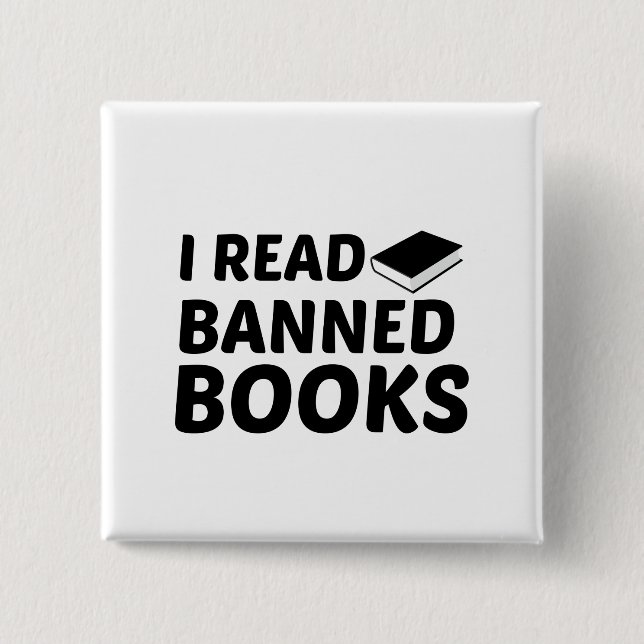 BÓTON QUADRADO 5.08CM LER LIVROS PROIBIDOS (Frente)