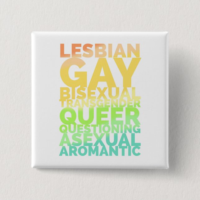 BÓTON QUADRADO 5.08CM LGBTQA (Frente)
