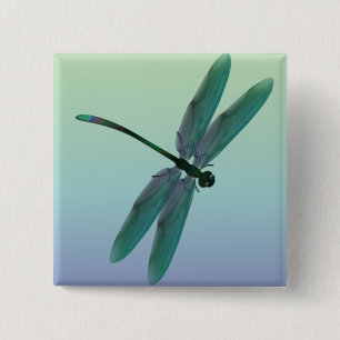 Bóton Quadrado 5.08cm Libélula