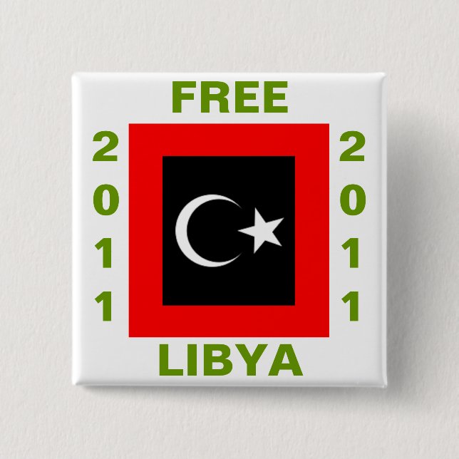BÓTON QUADRADO 5.08CM LIBYA LIVRE 2011 (Frente)