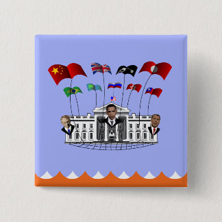 Bóton Quadrado 5.08cm limite máximo da dívida Baleia - Botão