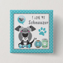 Lindo eu amo meu animal de estimação Schnauzer