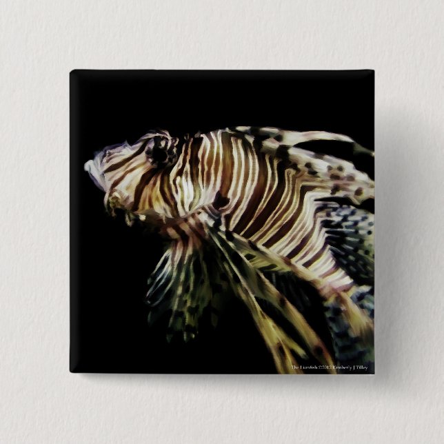 Bóton Quadrado 5.08cm Lionfish (Frente)