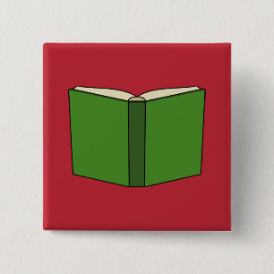 Bóton Quadrado 5.08cm Livro Verde da Cartoon