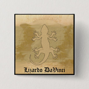 Bóton Quadrado 5.08cm Lizardo DaVinci