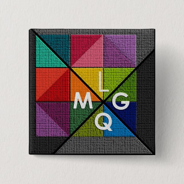 Bóton Quadrado 5.08cm LMQG 2" pino (Frente)