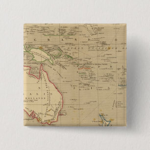 Bóton Quadrado 5.08cm L'Oceanie en 1841