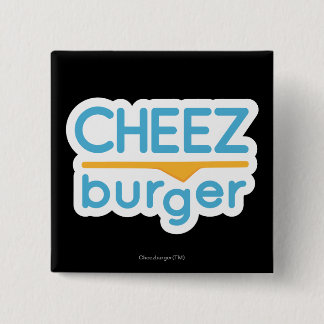 Bóton Quadrado 5.08cm Logotipo de Cheezburger (cor)
