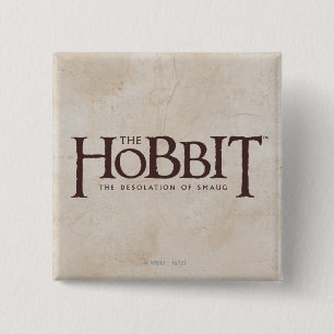 Bóton Quadrado 5.08cm Logotipo de hobbit - Escuro