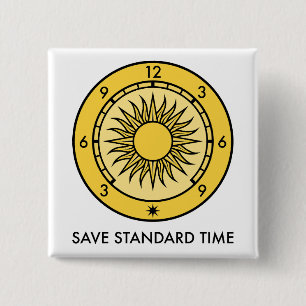 Bóton Quadrado 5.08cm Logotipo e marca de palavras SST Quadrado