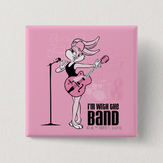 Bóton Quadrado 5.08cm Lola Bunny, estou com a Banda
