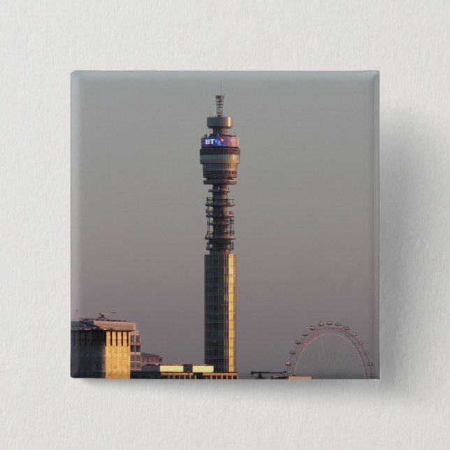 Bóton Quadrado 5.08cm Londres (Frente)