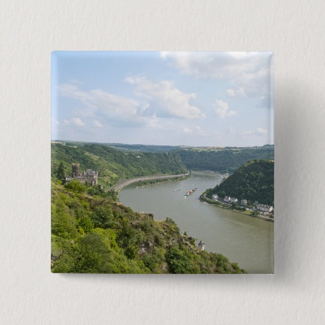 Bóton Quadrado 5.08cm Loreley (Frente)