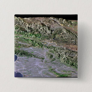 Bóton Quadrado 5.08cm Los Angeles, Califórnia