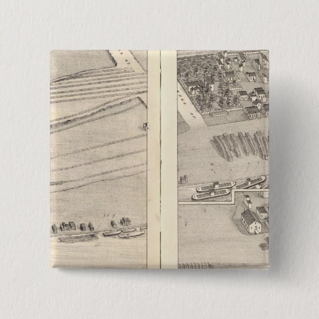 Bóton Quadrado 5.08cm Louis, Missouri 8 (Frente)