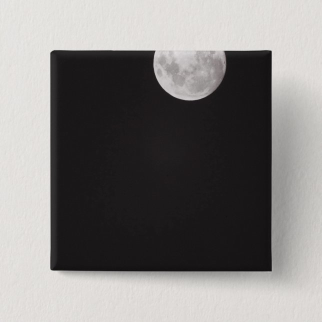 Bóton Quadrado 5.08cm Lua infravermelha. (Frente)