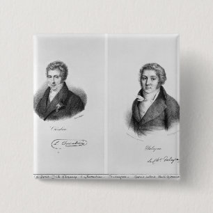 Bóton Quadrado 5.08cm Luigi Cherubini e Nicolas Marie Dalayrac