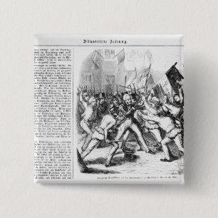 Bóton Quadrado 5.08cm Luta entre os republicanos & o parlamento