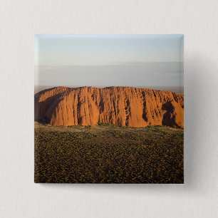 Bóton Quadrado 5.08cm Luz do final da tarde em Uluru / Ayers Rock,