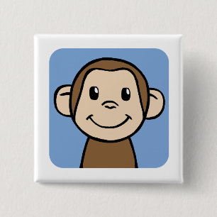 Bóton Quadrado 5.08cm Macaco