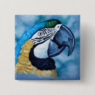 Bóton Quadrado 5.08cm Macaw