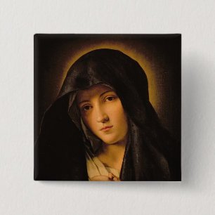Bóton Quadrado 5.08cm Madonna