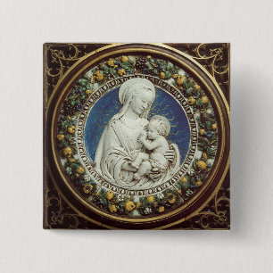 Bóton Quadrado 5.08cm MADONNA COM CRIANÇA, redonda