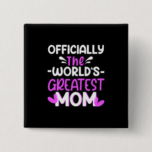 Bóton Quadrado 5.08cm Mãe Arte O Mundo Maior Mãe
