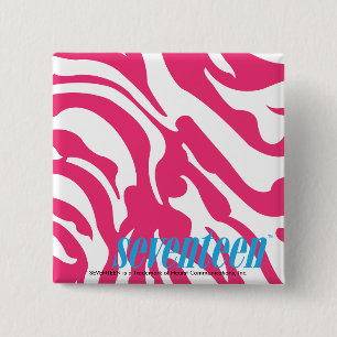 Bóton Quadrado 5.08cm Magenta da zebra