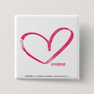 Bóton Quadrado 5.08cm Magenta de OpenHeart