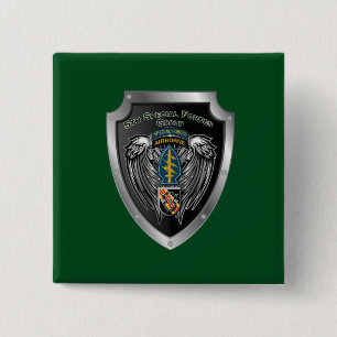Bóton Quadrado 5.08cm Magnífico 5 de forças especiais (Airborne)