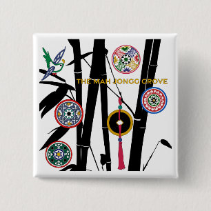Bóton Quadrado 5.08cm Mah Jongg Grove