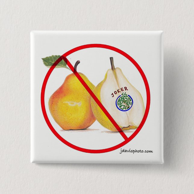 Bóton Quadrado 5.08cm Mah Jongg nenhum Pin dos palhaços (Frente)