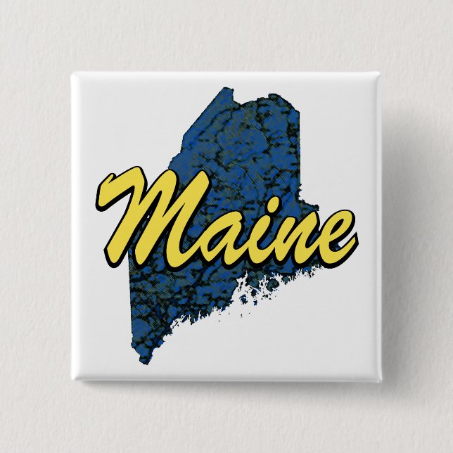 Bóton Quadrado 5.08cm Maine (Frente)